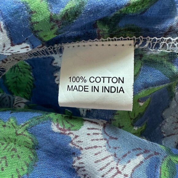 Mod's Mahal Floral Midi Dress Womens Size S Pockets Prairie Block Print Boho - Picture 8 of 11